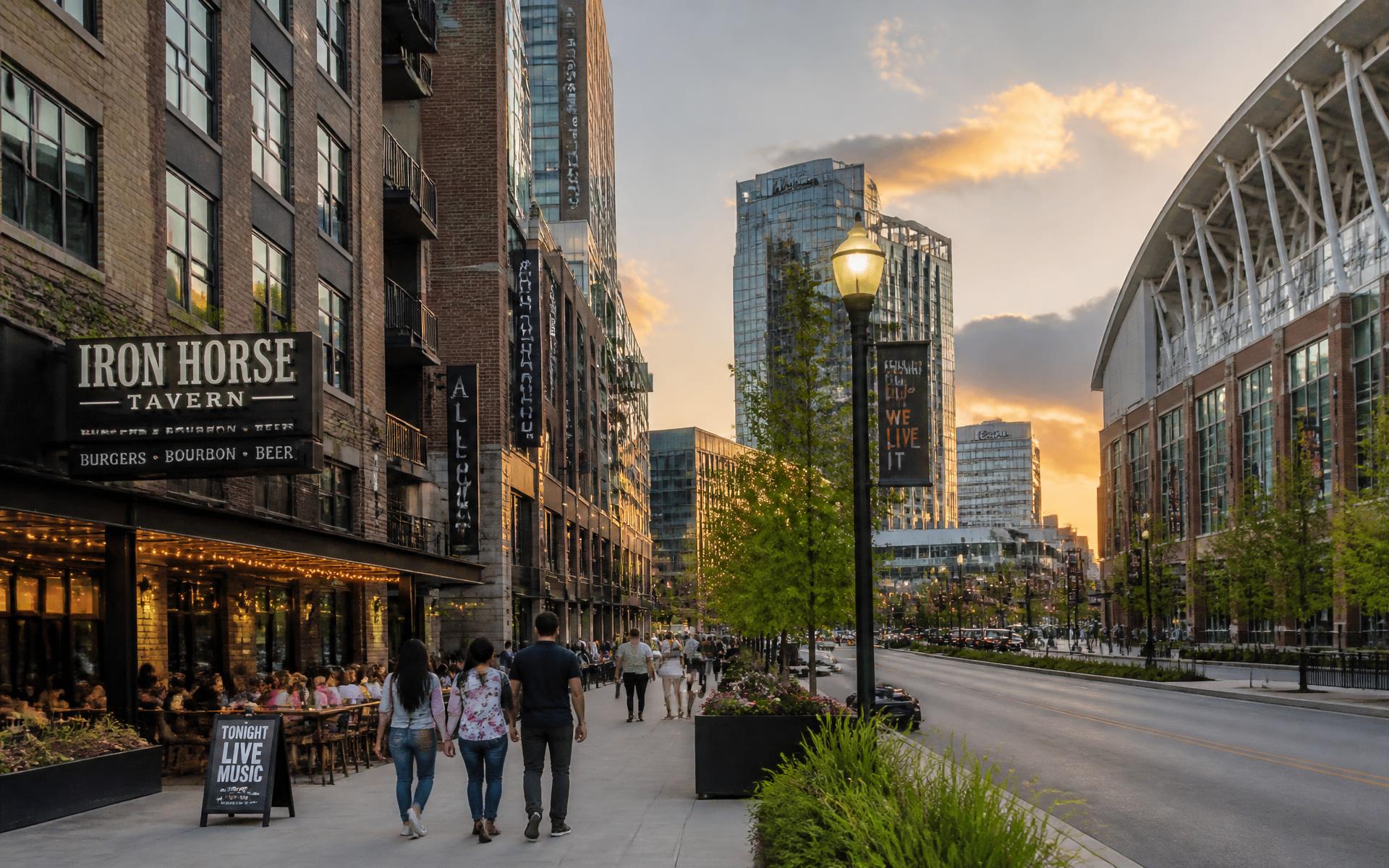 Second Ward streetscape near the Charlotte Convention Center